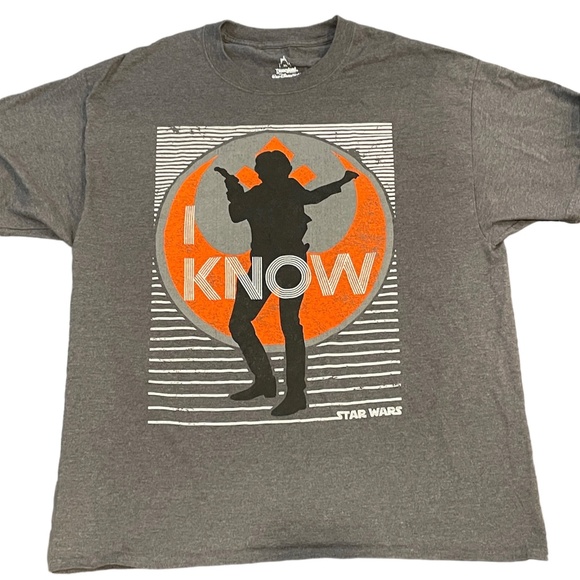 Star Wars Other - Star Wars Shirt Han Solo I Know Gray Unisex XL Disney Parks.